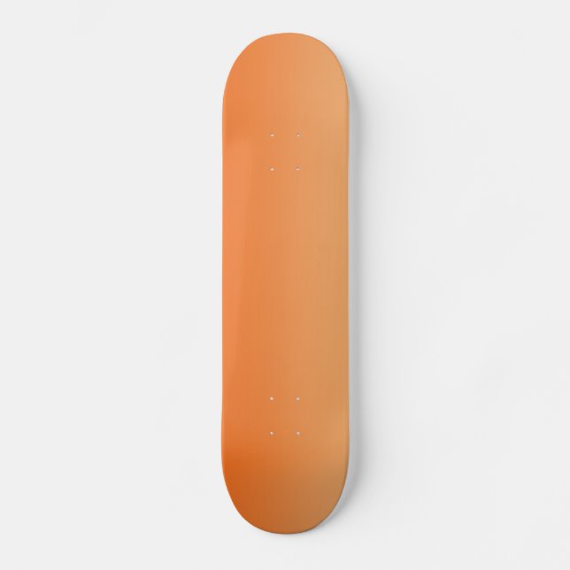 Orange Ombre Skateboard (Vorderseite)