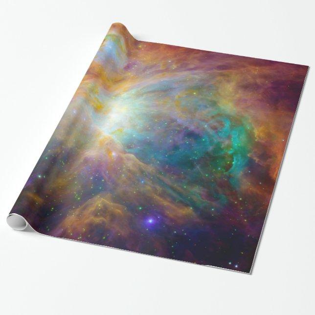 Orange Orion Nebula Hubble Astronomie-Weltraum Geschenkpapier (Ungerollt)