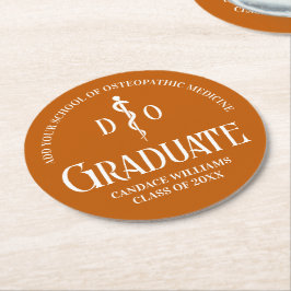 Orange Osteopathic Medical School Graduation Party Runder Pappuntersetzer