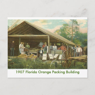 Orange Packing Gebäude Postkarte