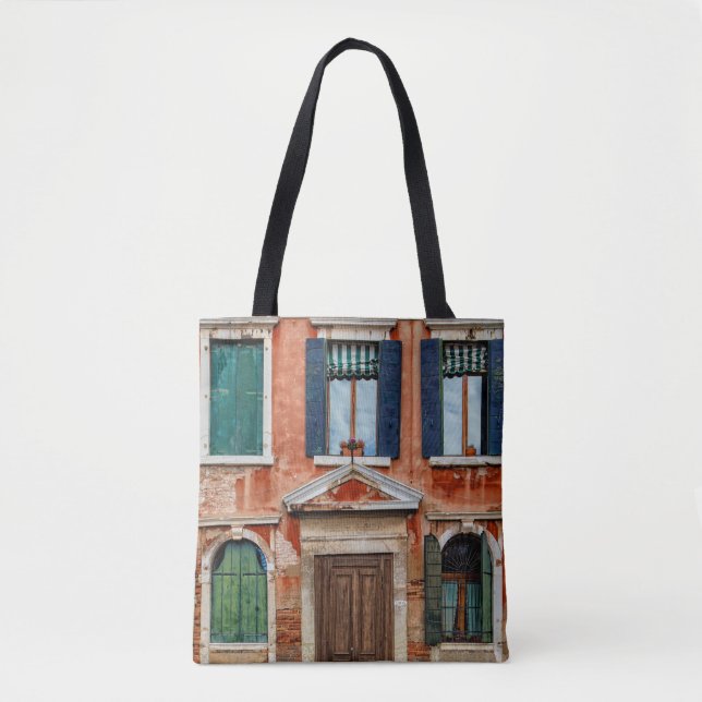 ORANGE PAINTED BUILDING FACADE TASCHE (Vorderseite)