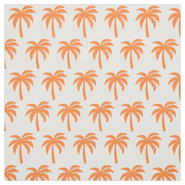 Orange Palme-Gewebe Stoff (Muster)