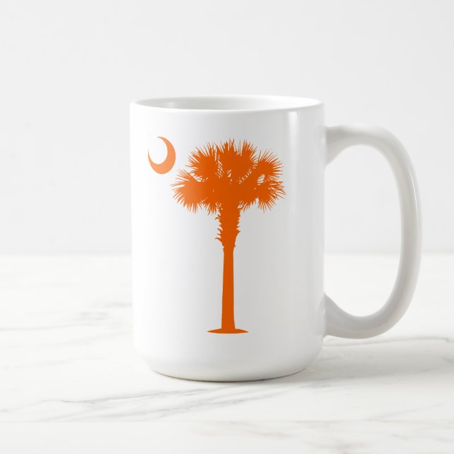 Orange Palmetto Kaffeetasse (Rechts)
