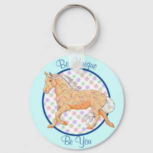 Orange Palomino (blau/lila) Schlüsselanhänger