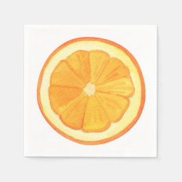 Orange - Paper Napkins Serviette