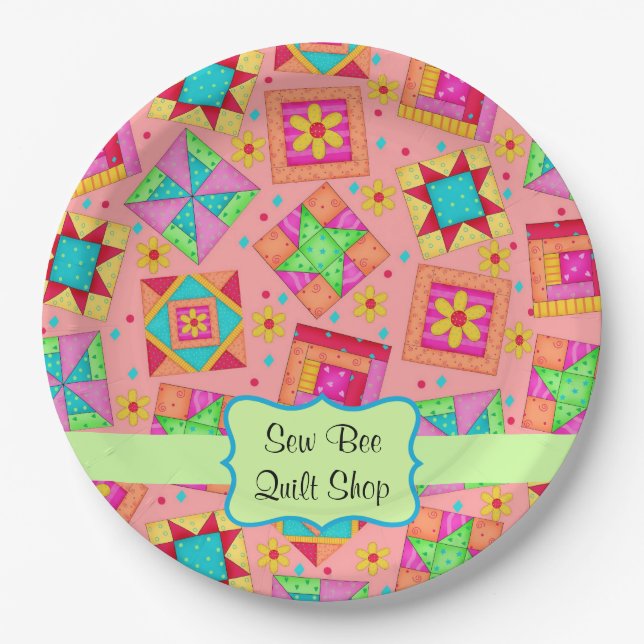 Orange Pappteller (Vorderseite)