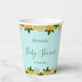 Orange Party Frucht Fresh Baby Pappbecher