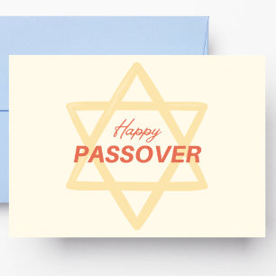 Orange Passover Postkarte