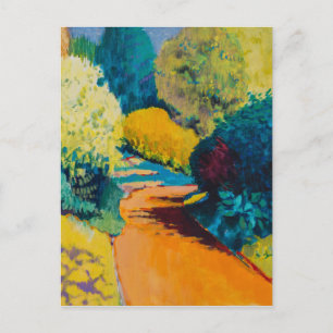 Orange Path Postkarte