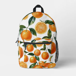 Orange Pattern Bedruckter Rucksack