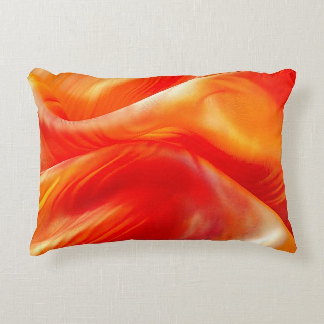 Orange Pattern Dekokissen (Vorderseite)