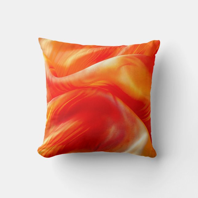 Orange Pattern Kissen (Vorderseite)