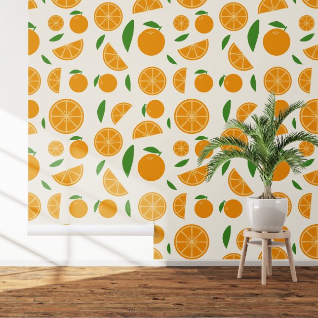 Orange Pattern Tapete (Orange Pattern Wallpaper)