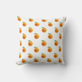Orange Pattern Throw Pillow Kissen