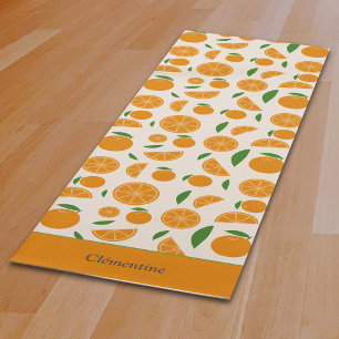 Orange Pattern Yogamatte