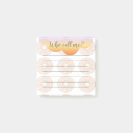 Orange Peach Anemones, die mich Post-it-Notizen ne Post-it Klebezettel