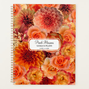 Orange Peach Floral Collage Big Vibranzing Planer