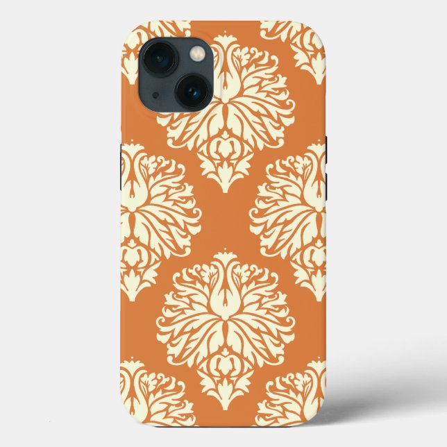 Orange Peel South Hütte Damask Case-Mate iPhone Hülle (Rückseite)