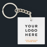 Orange Personalisiertes Logo und Text Klar Schlüsselanhänger<br><div class="desc">Personalisieren Sie dieses Orange Personalisiertes Logo und Text Klar-Schlüsselanhänger leicht mit Ihrem eigenen Firmenlogo und benutzerdefiniertem Text. Der Schlüsselanhänger kann Ihre Marke als Werbegeschenke, Geschäftsgeschenke oder als Geschenk für Ihre Firmenveranstaltungen bewerben. Keine Mindestbestellmenge und keine Einrichtungsgebühr.</div>