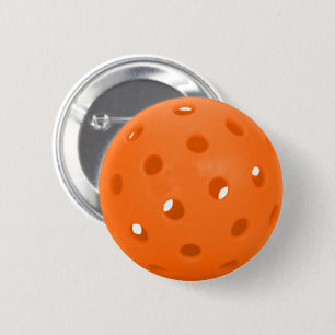 Orange Pickleball Ball Fun Pickleball Zubehör Button