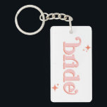 Orange PINK Disco Bridge Brautparty hen DO Schlüsselanhänger<br><div class="desc">Mit unserer Kollektion Retro Disco Ball Bridal Shower Invitations & Decor können Sie in die Vergangenheit zurückblicken. Tauchen Sie ein in die Nostalgie des 70ers mit gedämpften beigen und grauen Arkaden, die durch zauberhafte Schriftart aus silberfarbenem Glitzer ergänzt werden. Die typische Retro-Disco-Bühne erinnert an eine Zeit des Disco-Glamours und bewahrt...</div>