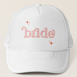 Orange PINK Disco Bridge Brautparty hen DO Shirt Truckerkappe