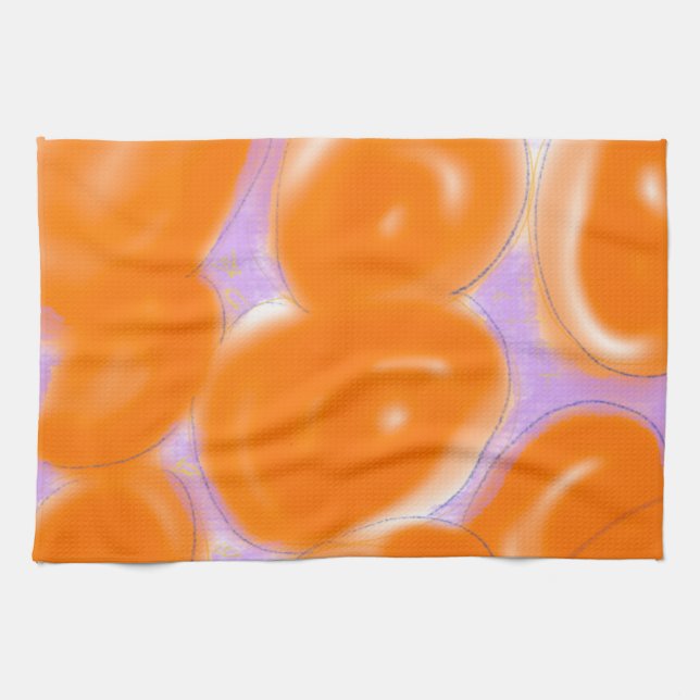 orange　pink　kitchentowel geschirrtuch (Horizontal)