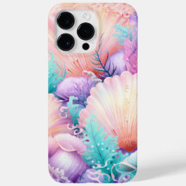 ORANGE PINK LILA PASTEL SAASHELLS SEAWEEEED Case-Mate iPhone 14 PRO MAX HÜLLE
