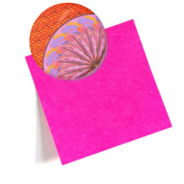 Orange & Pink Mandala Magnet Flaschenöffner