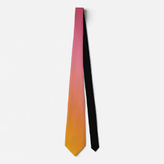 Orange Pink Ombre Gradient Blur Abstract Design Krawatte