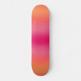 Orange Pink Ombré Skateboard