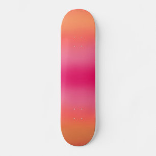 Orange Pink Ombré Skateboard