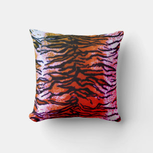 Orange & Pink Tiger Druckkopfkissen Kissen