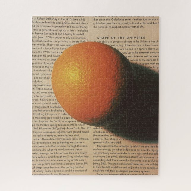 Orange Planet - Form des Universums (Vertikal)
