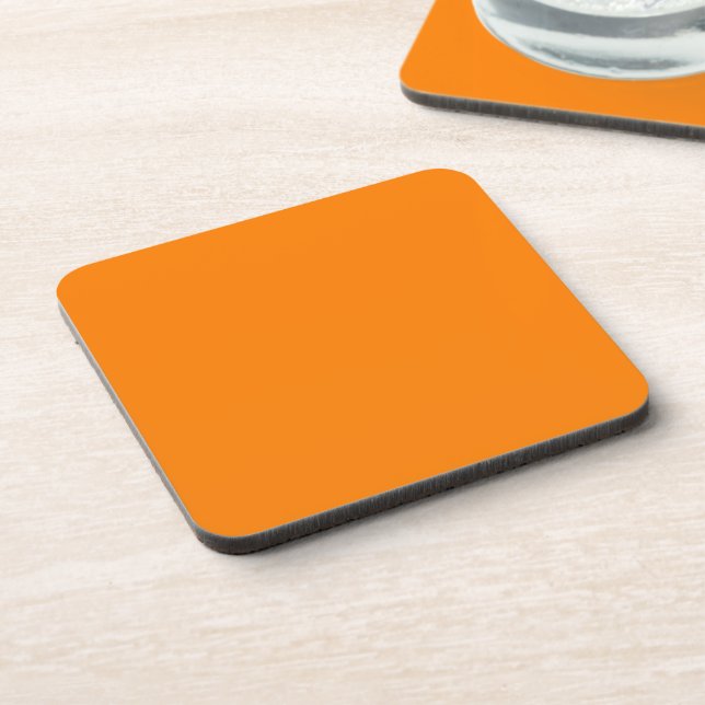 Orange Plastic Getränkeuntersetzer (Linke Seite)