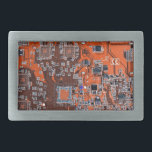 Orange-Platine für Computergeek-Schaltkreise Rechteckige Gürtelschnalle<br><div class="desc">Suchen Sie Geschenke für Computerfreaks? Dieses hier ist für die Gek in uns allen. PC-Geek-Schaltkarte</div>