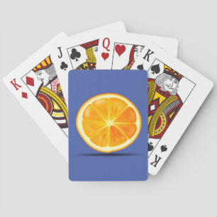 Orange Playing Cards Frucht - Wählen Sie Farben Spielkarten