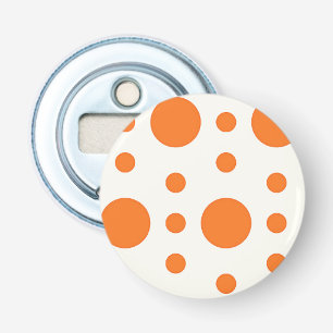 Orange Polka Dot Retro Design Flaschenöffner