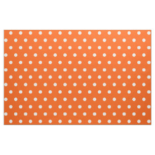 Orange Polka Dots Kunsthandwerk Nähgewebe Stoff
