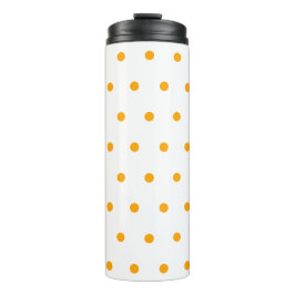 Orange Polka Dots Thermosbecher