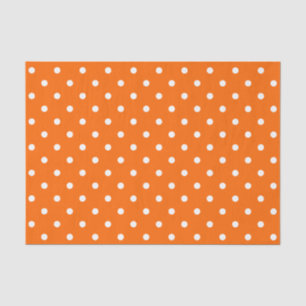 Orange Polka Dots Tissue Paper Seidenpapier