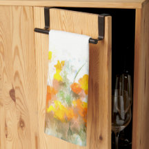 Orange Poppies Art Impressionniste Serviette de cu