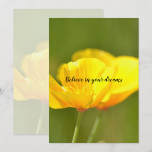 Orange Poppies Karte