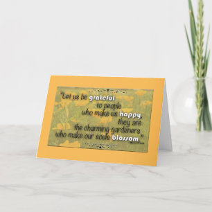 Orange Poppies Miss You Typografy Zitat Karte