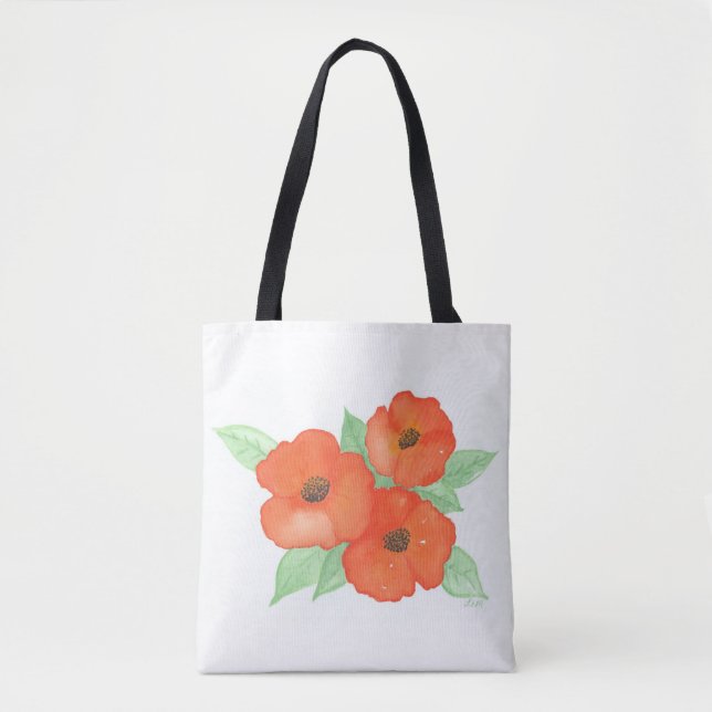 Orange Poppies Tasche (Vorderseite)