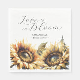 Orange Poppy Blume Brautparty Napkins Serviette