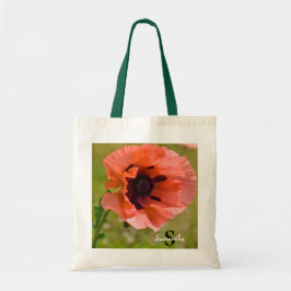 Orange Poppy Blume Tote Tasche