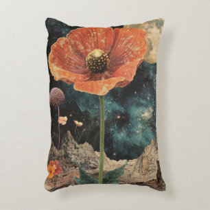 Orange Poppy Under Moonlight Dekokissen