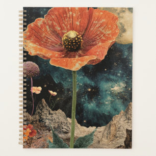 Orange Poppy Under Moonlight Planer