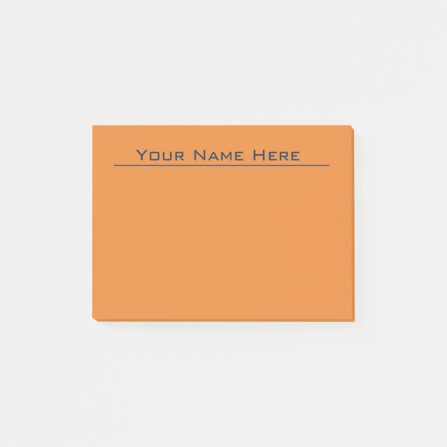 Orange Post-Itanmerkungen Post-it Klebezettel (Vorderseite)